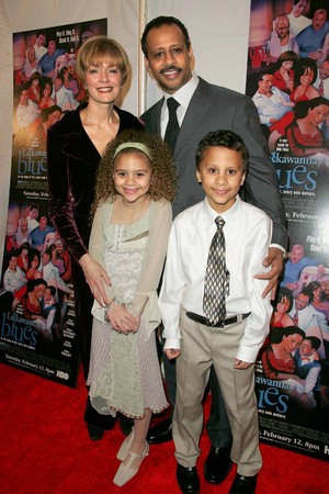 Ruben Santiago-Hudson and family The New York Premiere of HBO Film's LACKAWANNA BLUES