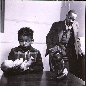 Gordon Parks, photographer. Dr. Kenneth Clark conducting the “Doll Test” with a young male child, 1947. Gelatin silver print. Prints and Photographs Division, Library of Congress 