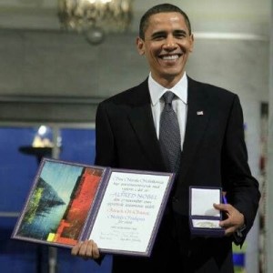President Obama was awarded the Nobel Peace Prize.