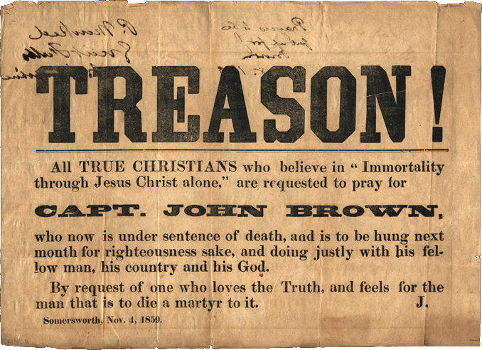 John Brown (abolitionist) Treason_broadside,_1859