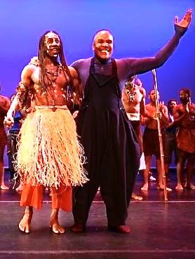 Abdel Salam and Obediah Wright at curtain call for Pure Elements.