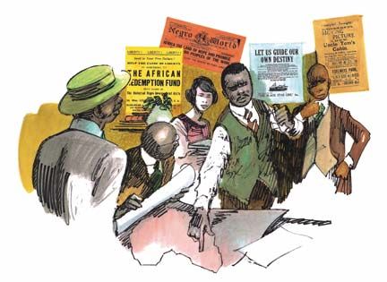  Garvey meeting with members of the Universal Negro Improvement.